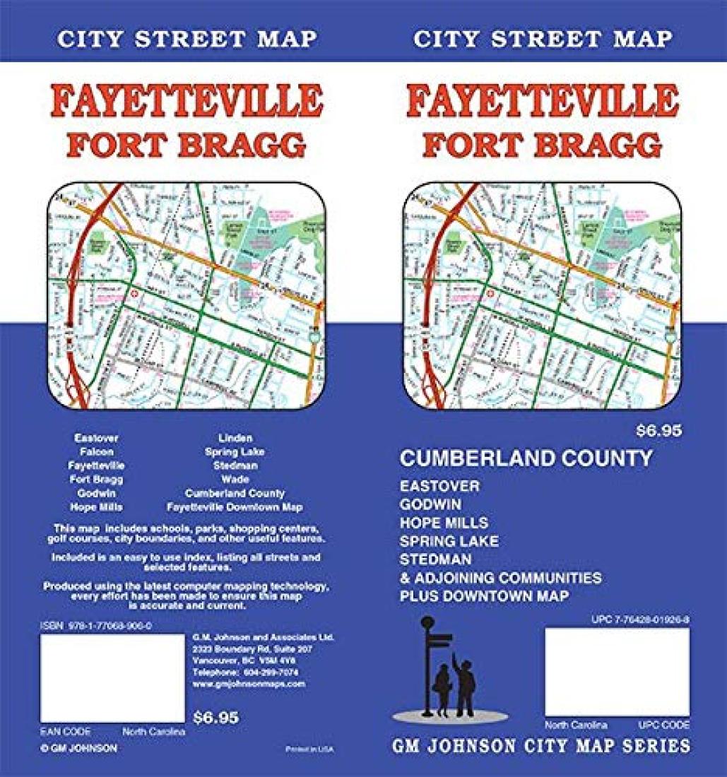 Fayetteville Fort Bragg : City Street Map