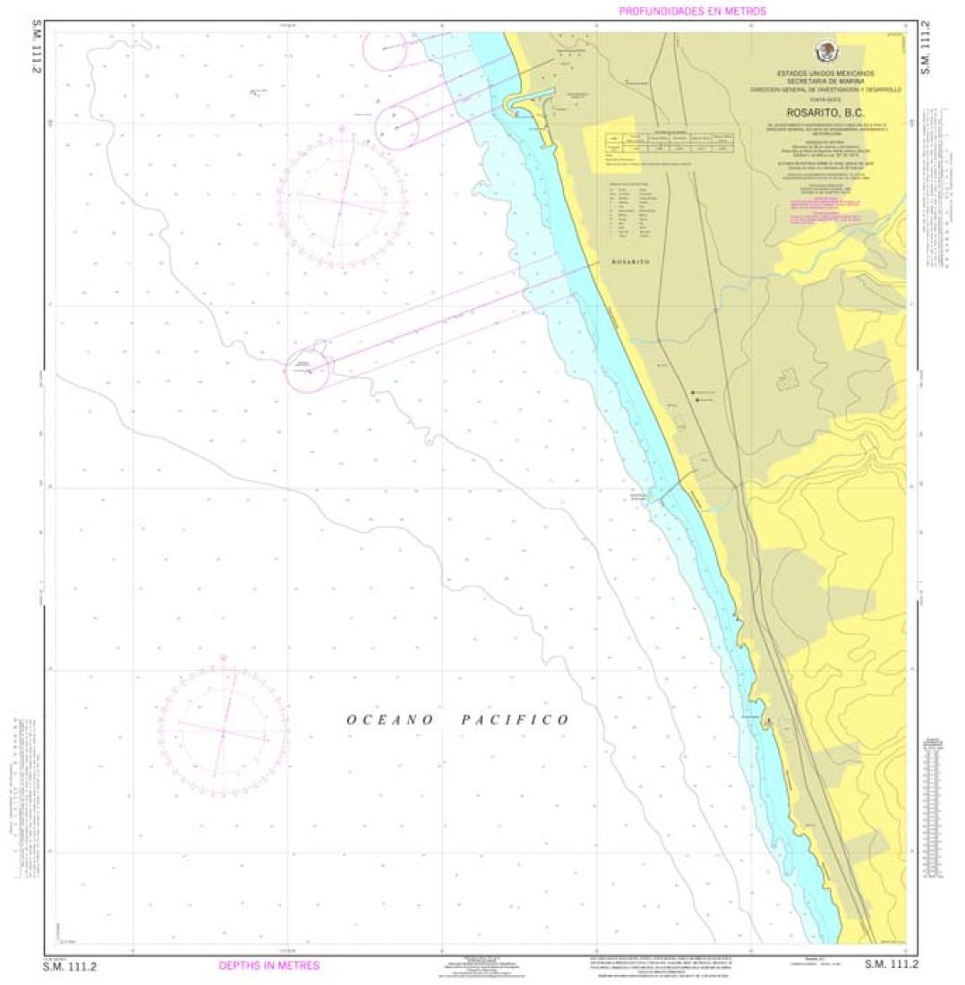 EL ROSARITO, B. C. - 111-2 - Mexico Nautical Charts by SEMAR