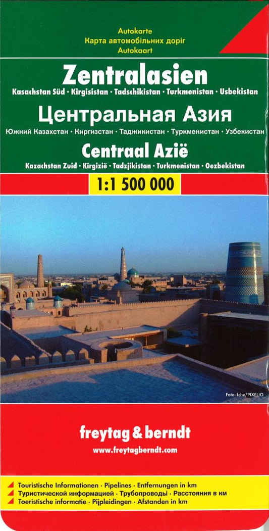 Zentralasien : Kasachstan Süd : Kirgisistan : Tadshikistan : Turkmenistan : Usbekistan : = Centraal Azië : Kazachstan zuid : Kirgizië : Tadzjikistan : Turkmenis