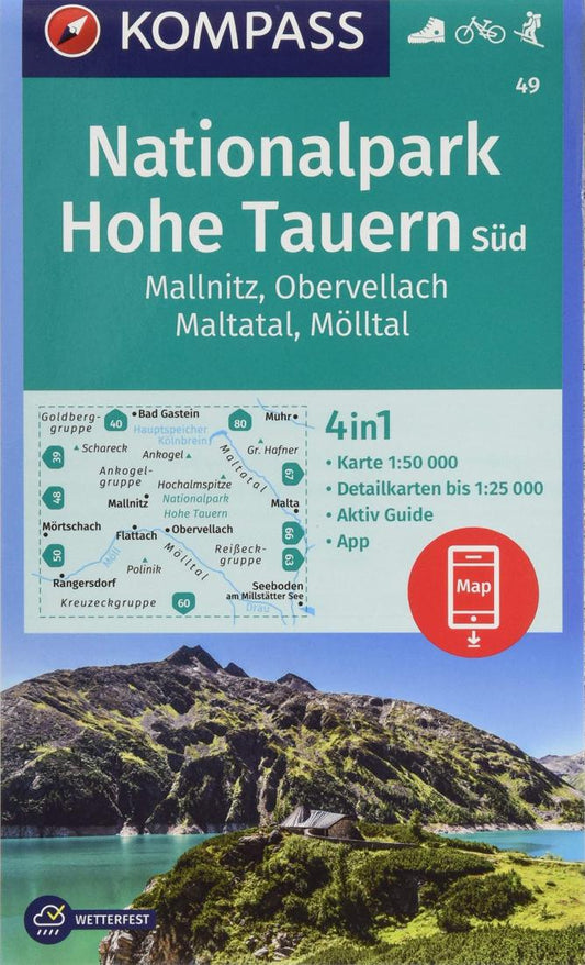 Mallnitz - Obervellac hiking map