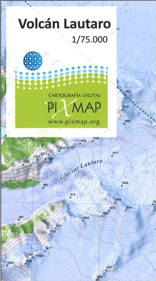 Volcan Lautaro hiking map