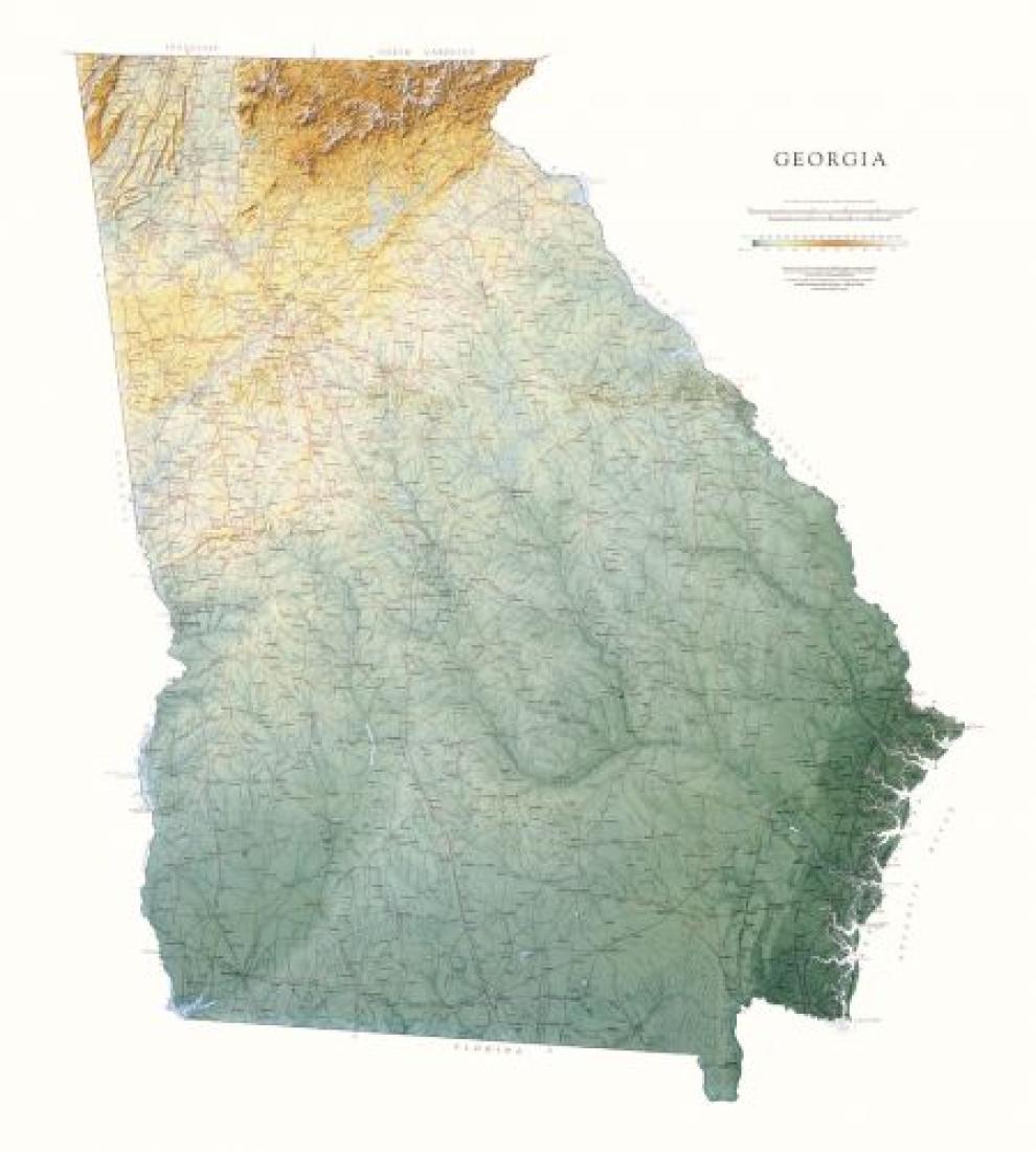 Georgia [Physical, 45x40, Laminated]