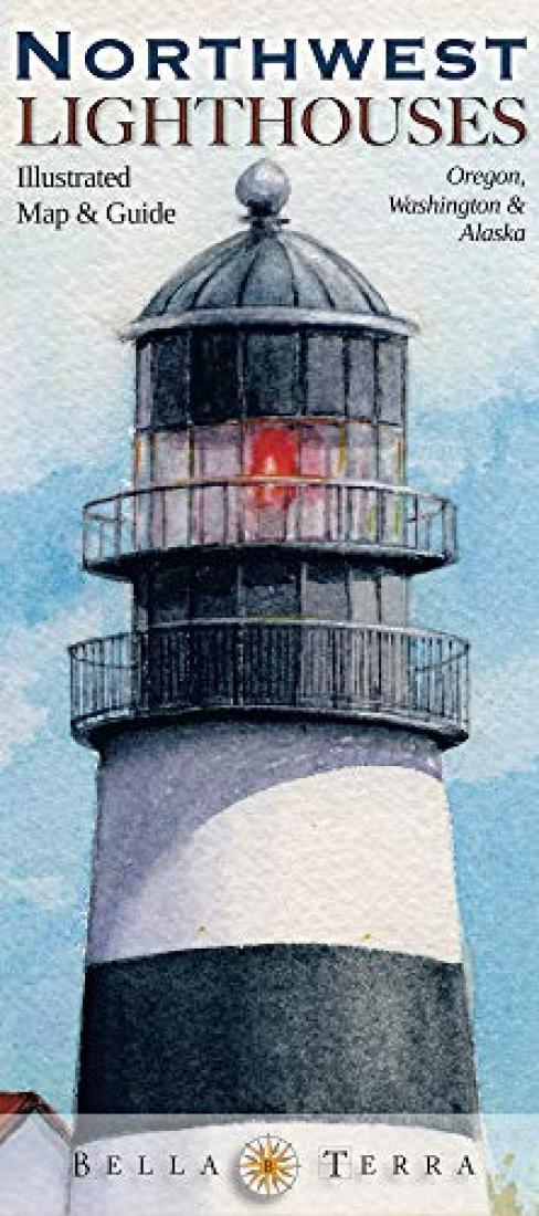Northwest lighthouses Illustrated Map & Guide