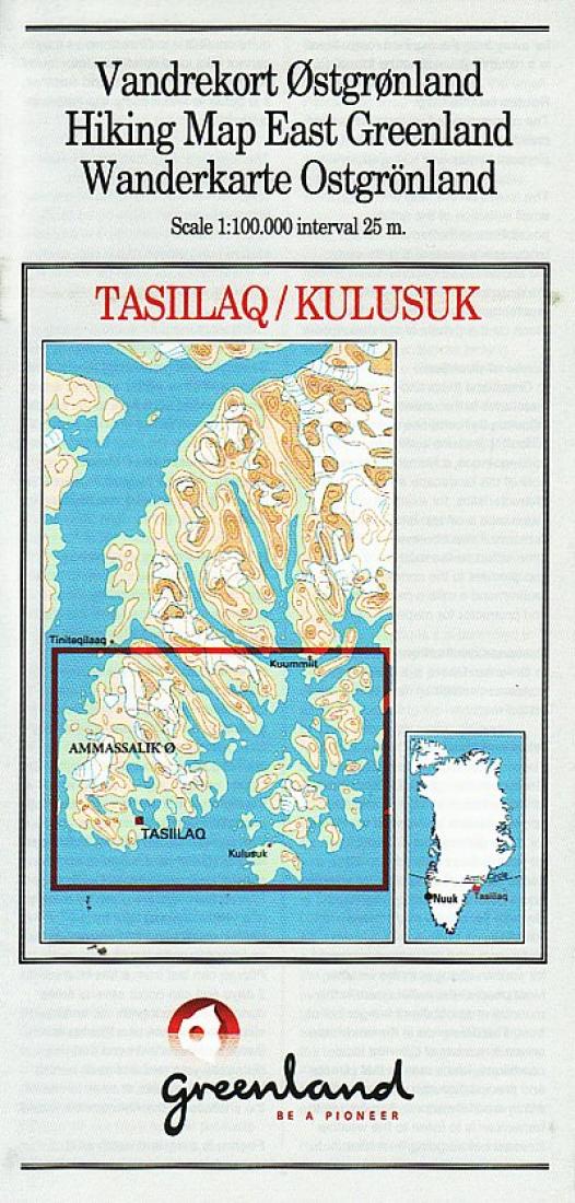 Tasiilaq/Kulusuk Hiking Map