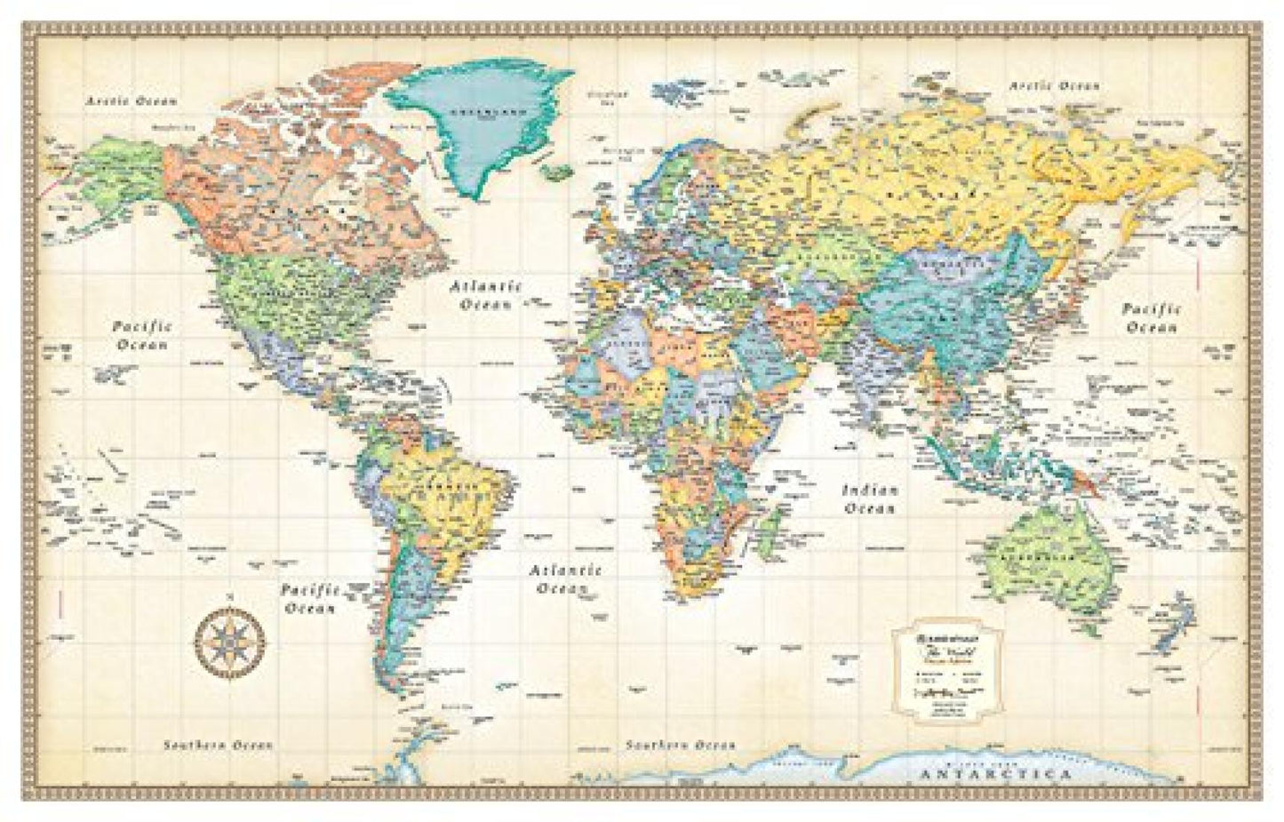 Rand McNally Classic World Wall Map