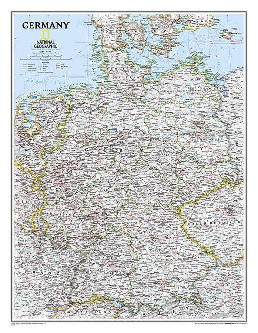 Germany Classic Wall Map [Laminated]