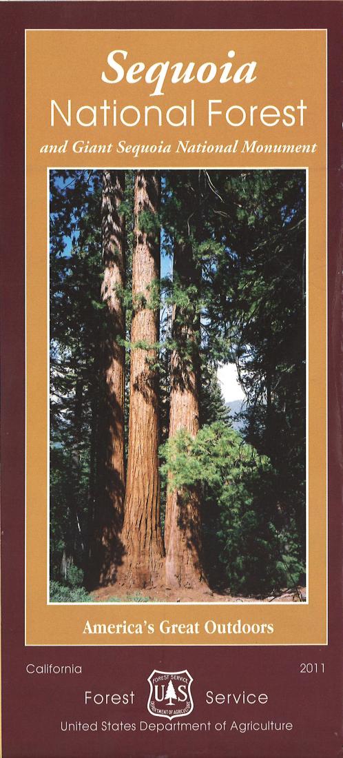 Sequoia National Forest Map and Giant Sequoia National Monument