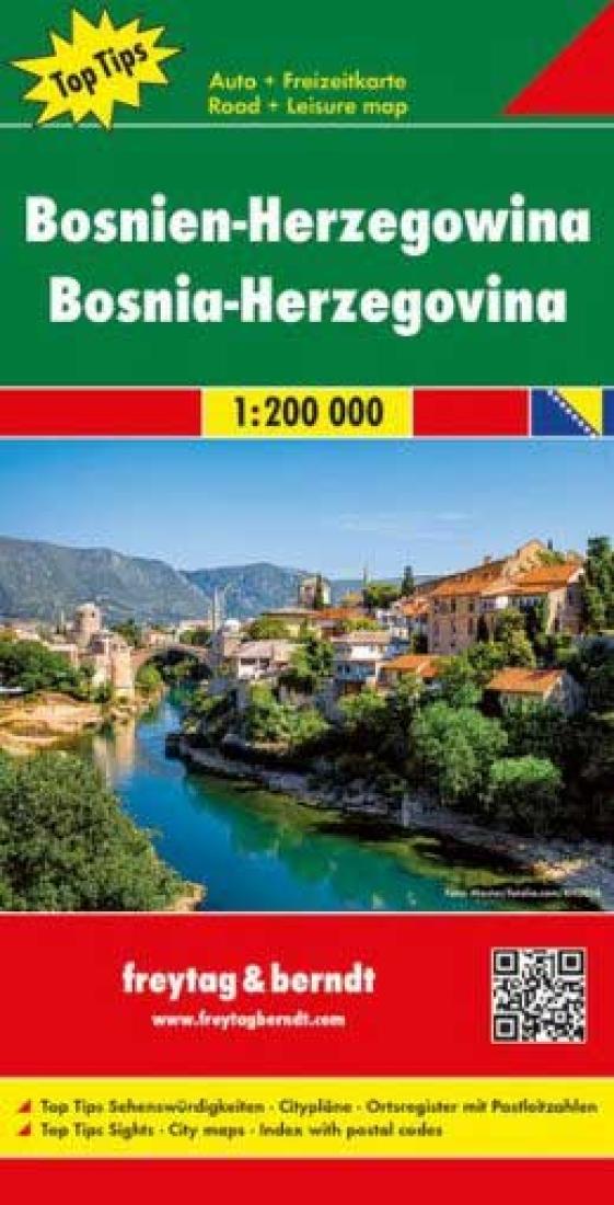 Bosnia-Herzegovina : road + leisure map