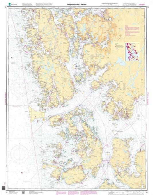 Selbjørnsfjorden - Bergen - 21 - Norway Kartverket Nautical Charts