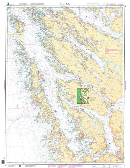Bergen - Fedje - 23 - Norway Kartverket Nautical Charts