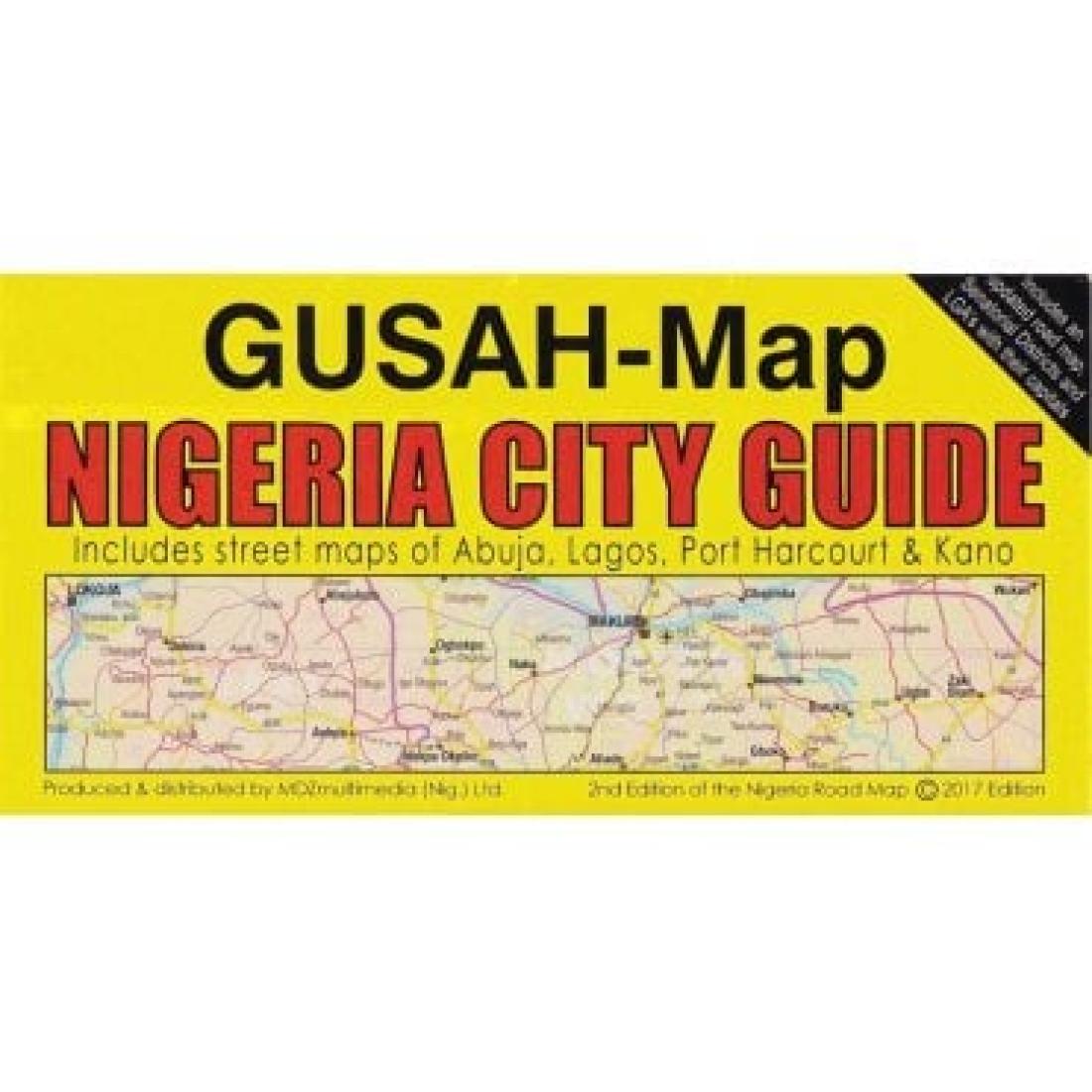 Gusah-Map Nigeria city guide : includes street maps of Abuja, Lagos, Port Harcourt & Kano