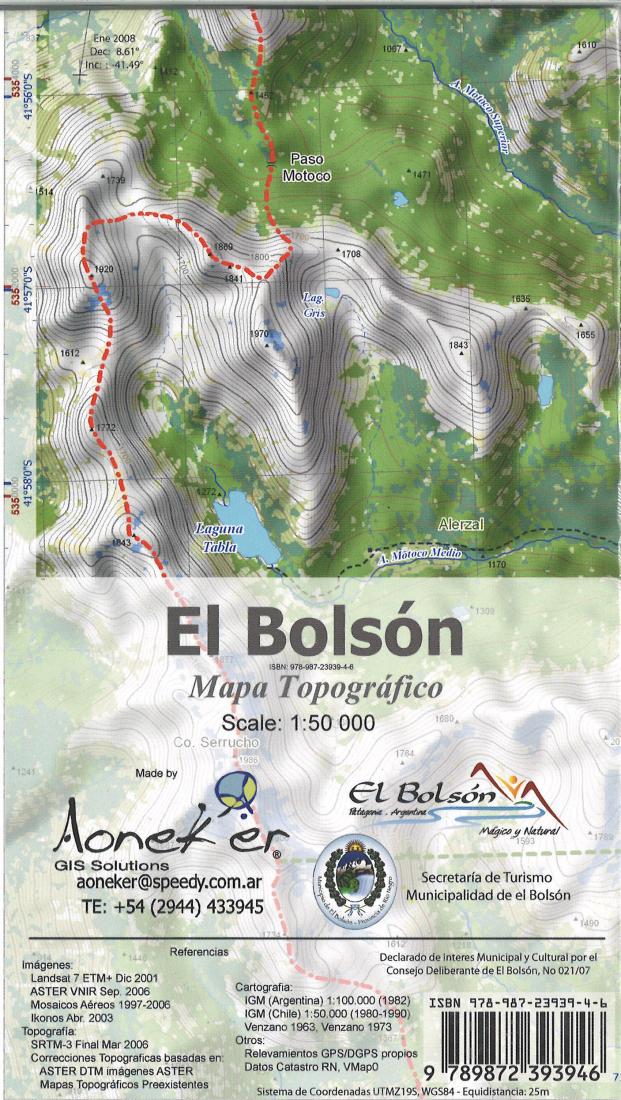 El Bolson detailed map – Longitude Maps