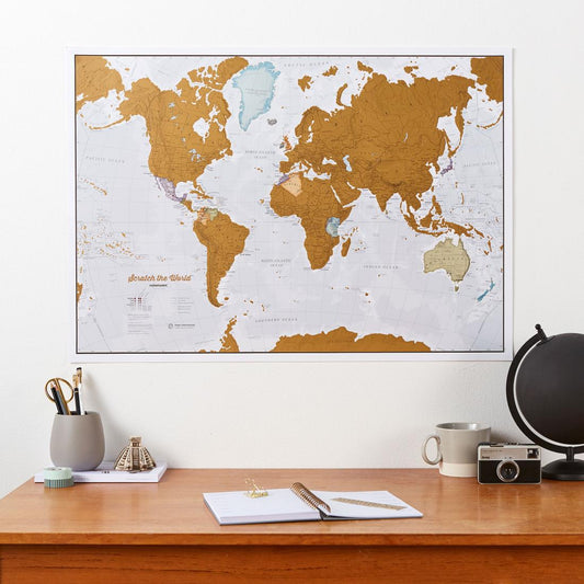 Scratch the World Map 23.39 x 16.54