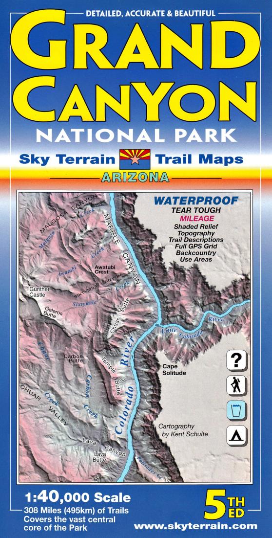 Grand Canyon National Park Trail Map
