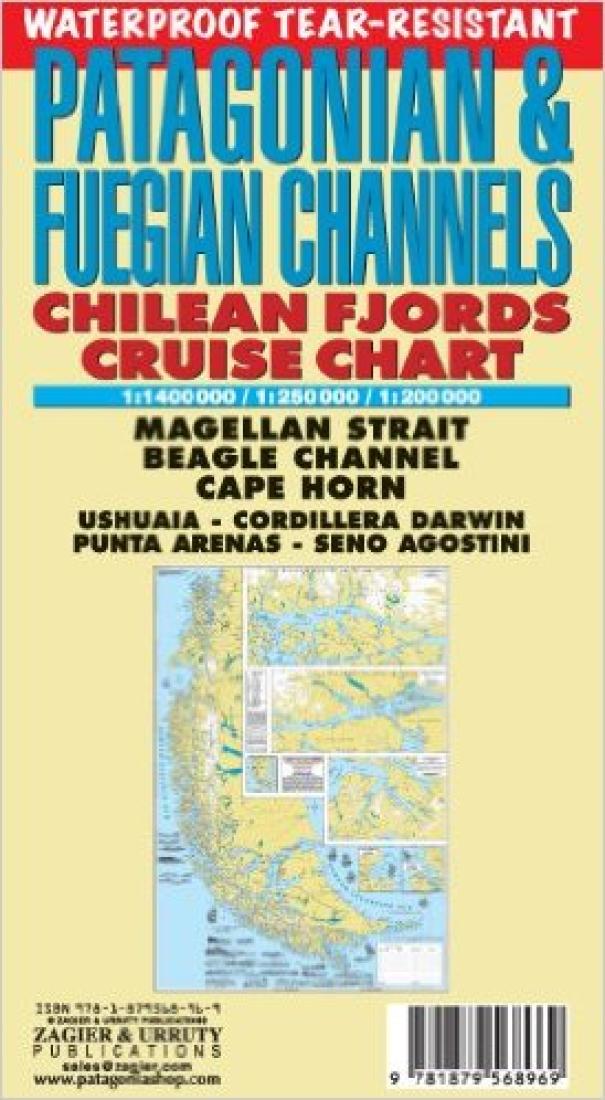 Patagonian & Fuegian Channels : Chilean Fjords cruise chart