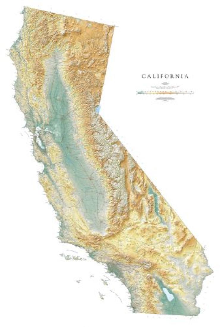 California [Physical, Small, 49x34]