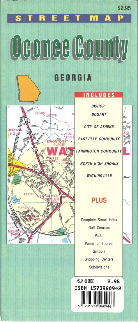 Oconee County : Georgia : street map