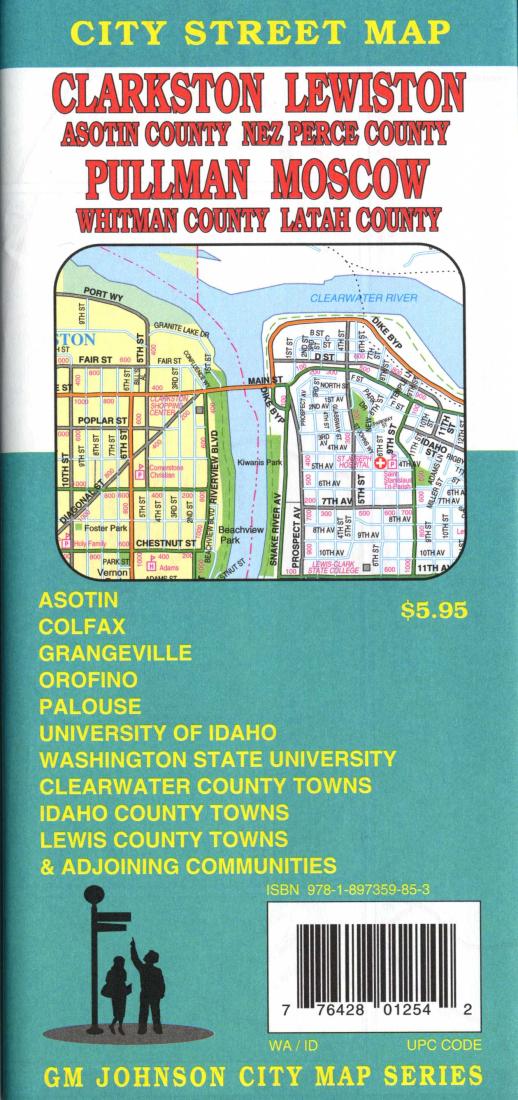 Clarkston : Lewiston : Asotin County : Nez Perce County : Pullman : Moscow : Whitman County : Latah County : city street map = Pullman : Moscow : Whitman County : Latah County : Clarkston : Lewiston : Asotin County : Nez Perce County :city street map