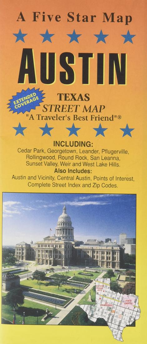Austin : Texas : street map : extended coverage