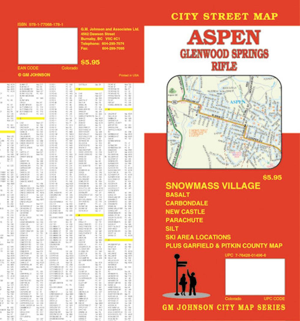Aspen : Glenwood Springs : Rifle : city street map