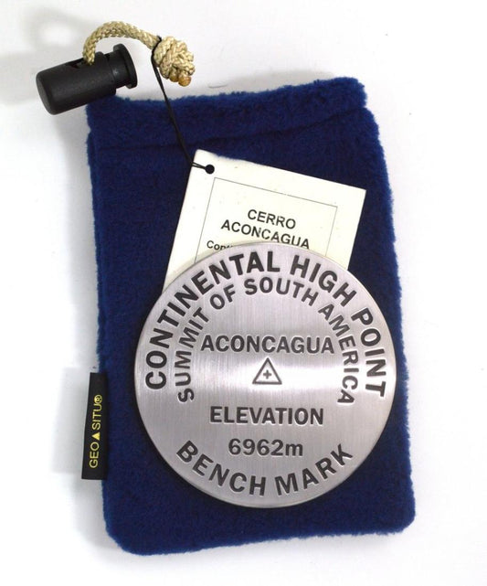 Cerro Aconcagua, South America high point benchmark paperweight