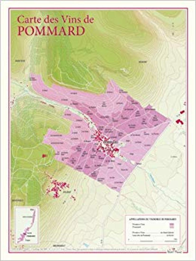 Pommard wine poster