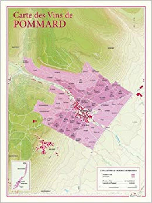 Pommard wine poster