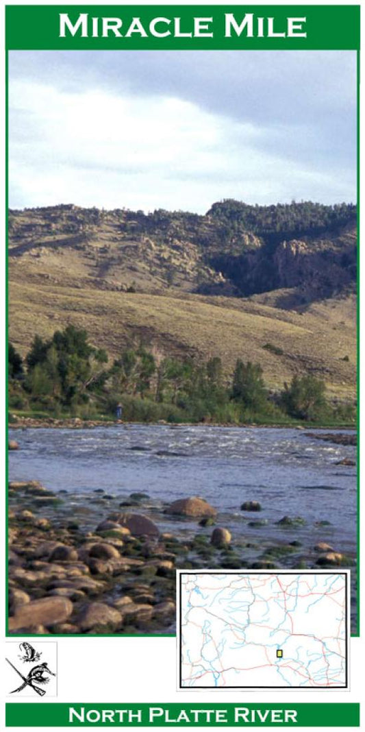 North Platte River Fishing Map: Miracle Mile