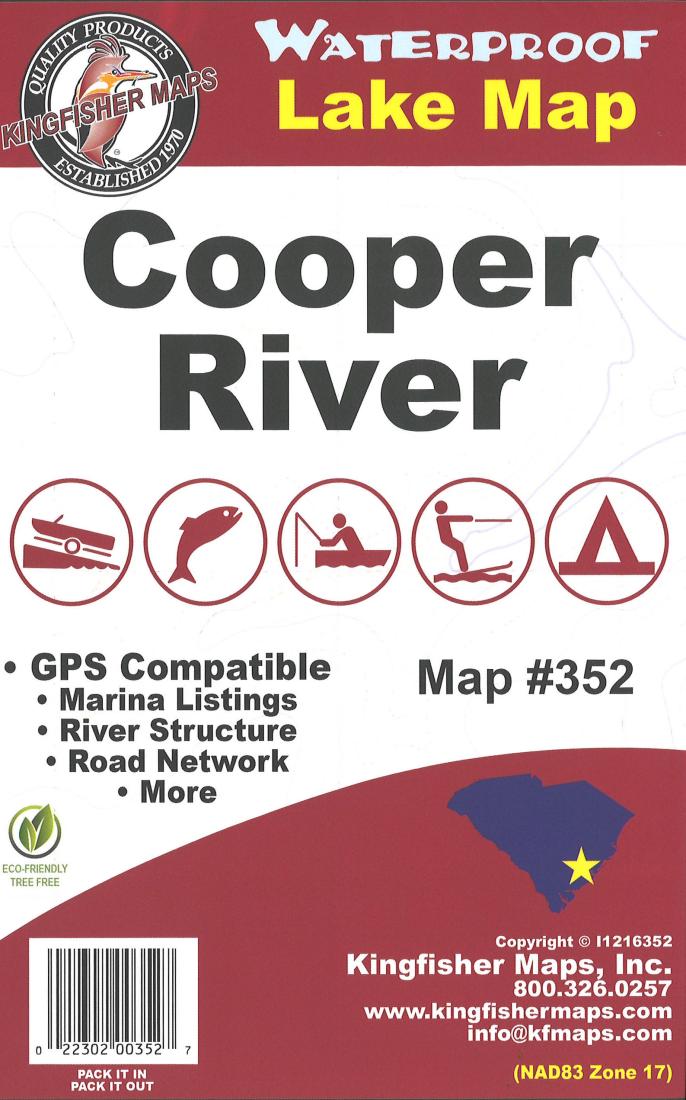 Cooper River, SC Fishing Map