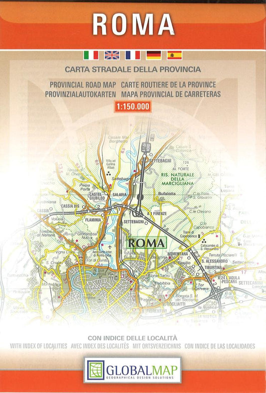 Roma : carta stradale della provincia