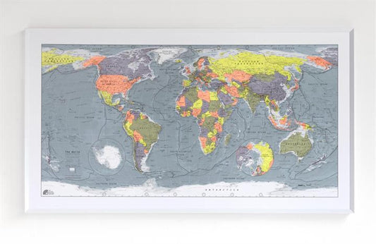 Colour Map - Version 2 World Map - Paper