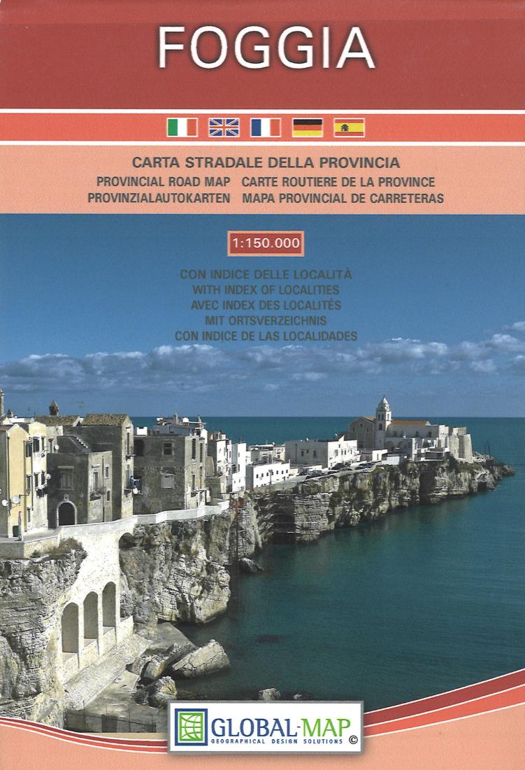 Foggia : carta stradale della provincia con indice delle localita 1:150.000