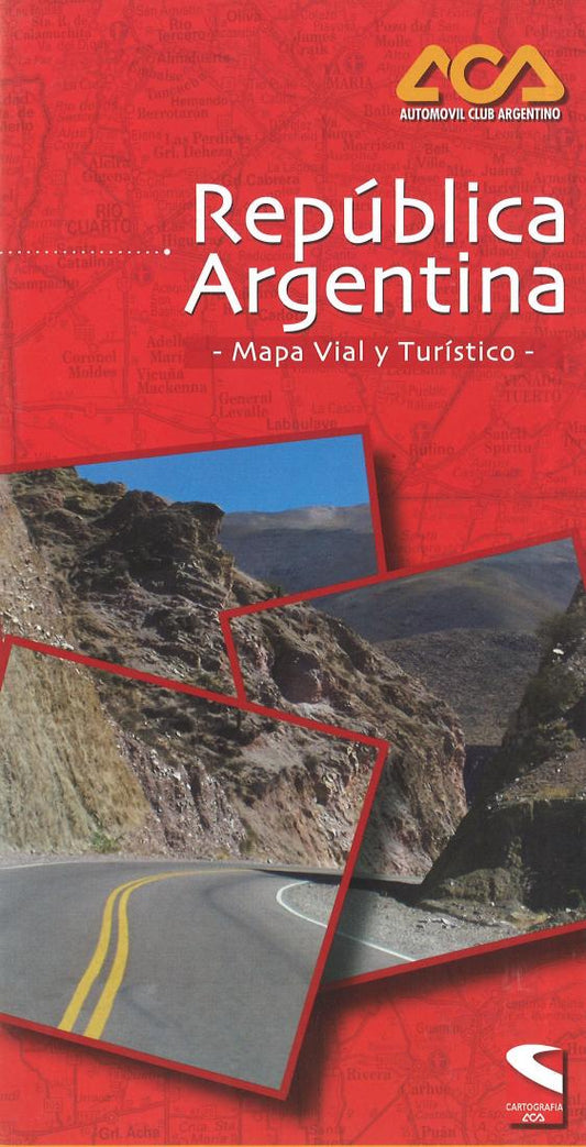 Republica Argentina Mapa Vial y Turistico