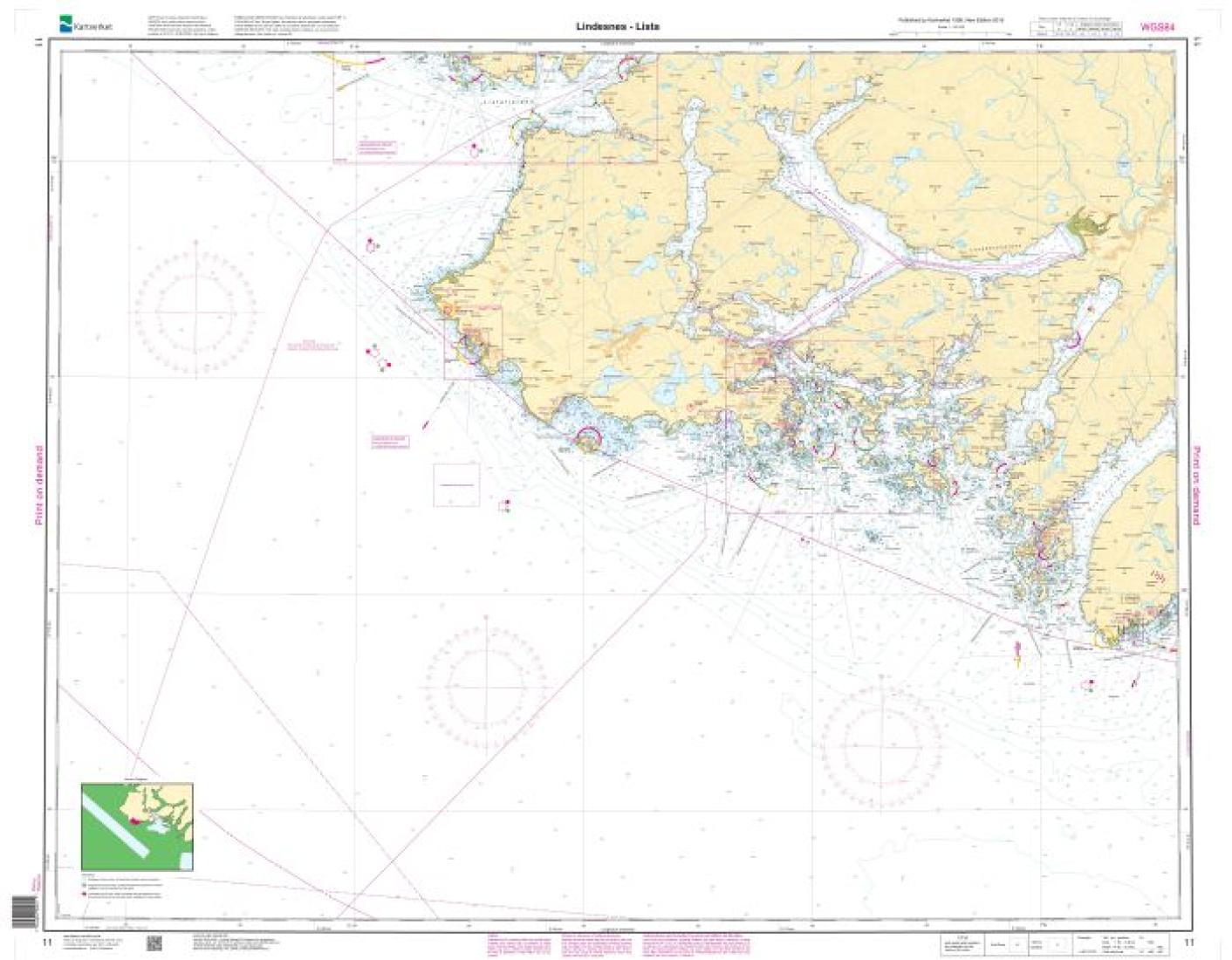 Lindesnes - Lista - 11 - Norway Kartverket Nautical Charts