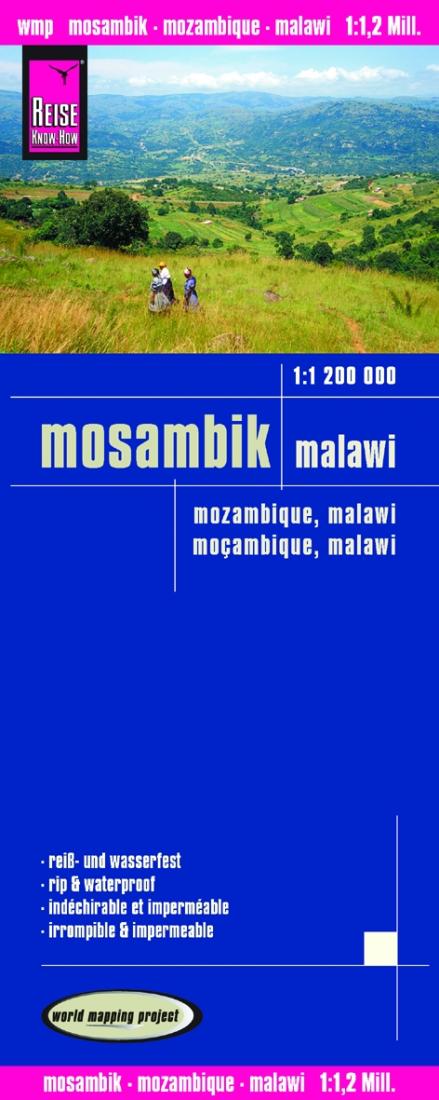 Mosambik : Malawi = Mozambique, Malawi = Moçambique, Malawi