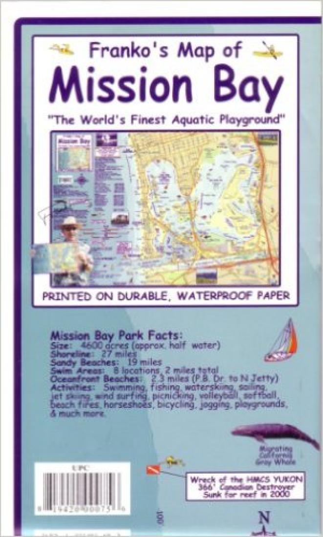 Franko's map of Mission Bay : "the world's finest aquatic playground"