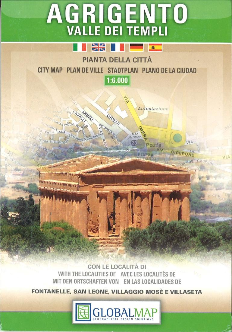 Agrigento : Valle dei Templi : pianta della citta