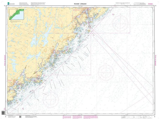 Arendal - Lillesand - 8 - Norway Kartverket Nautical Charts