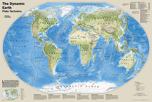 The Dynamic Earth, Plate Tectonics [Laminated]