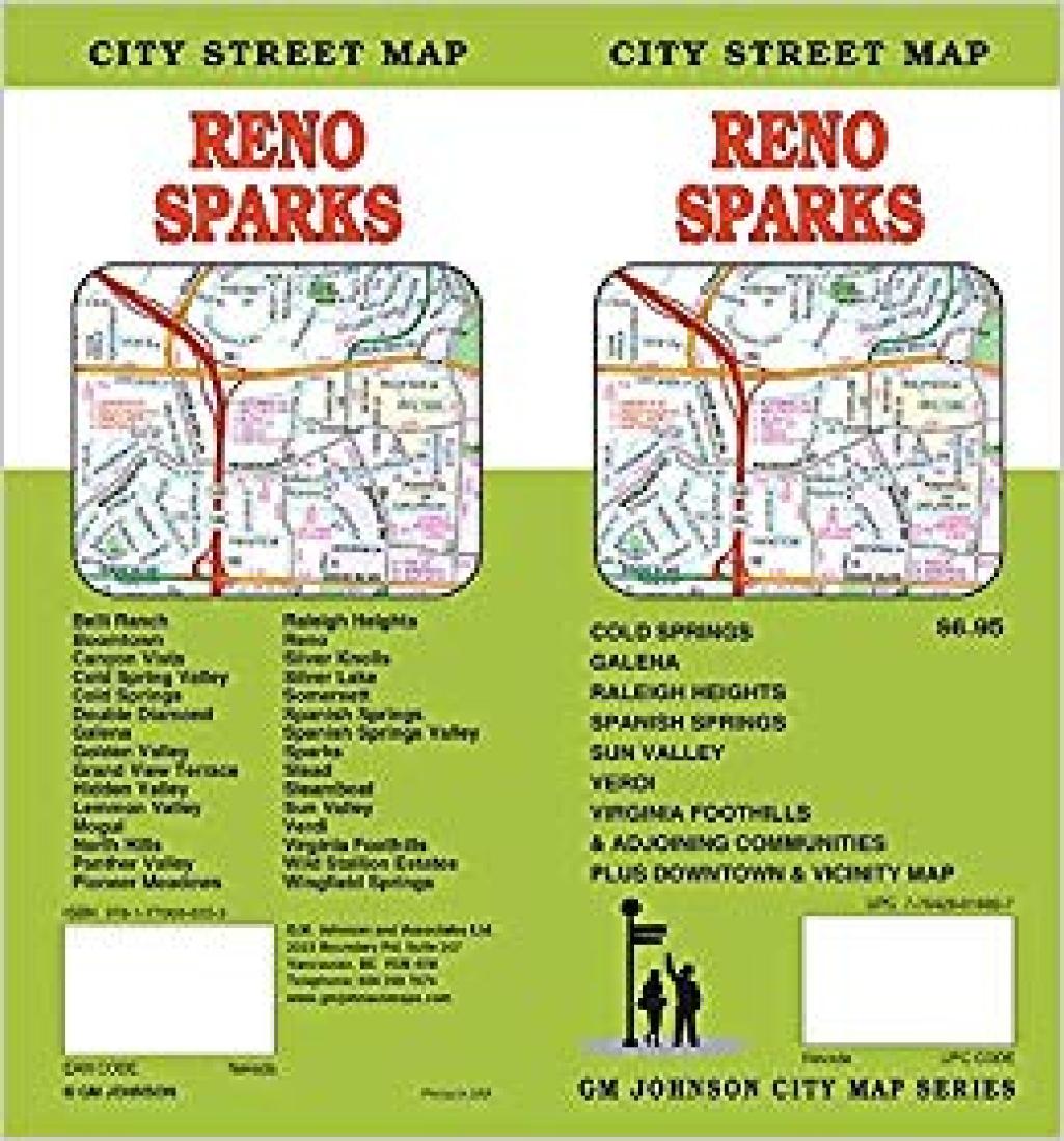 Reno : Sparks : city street map