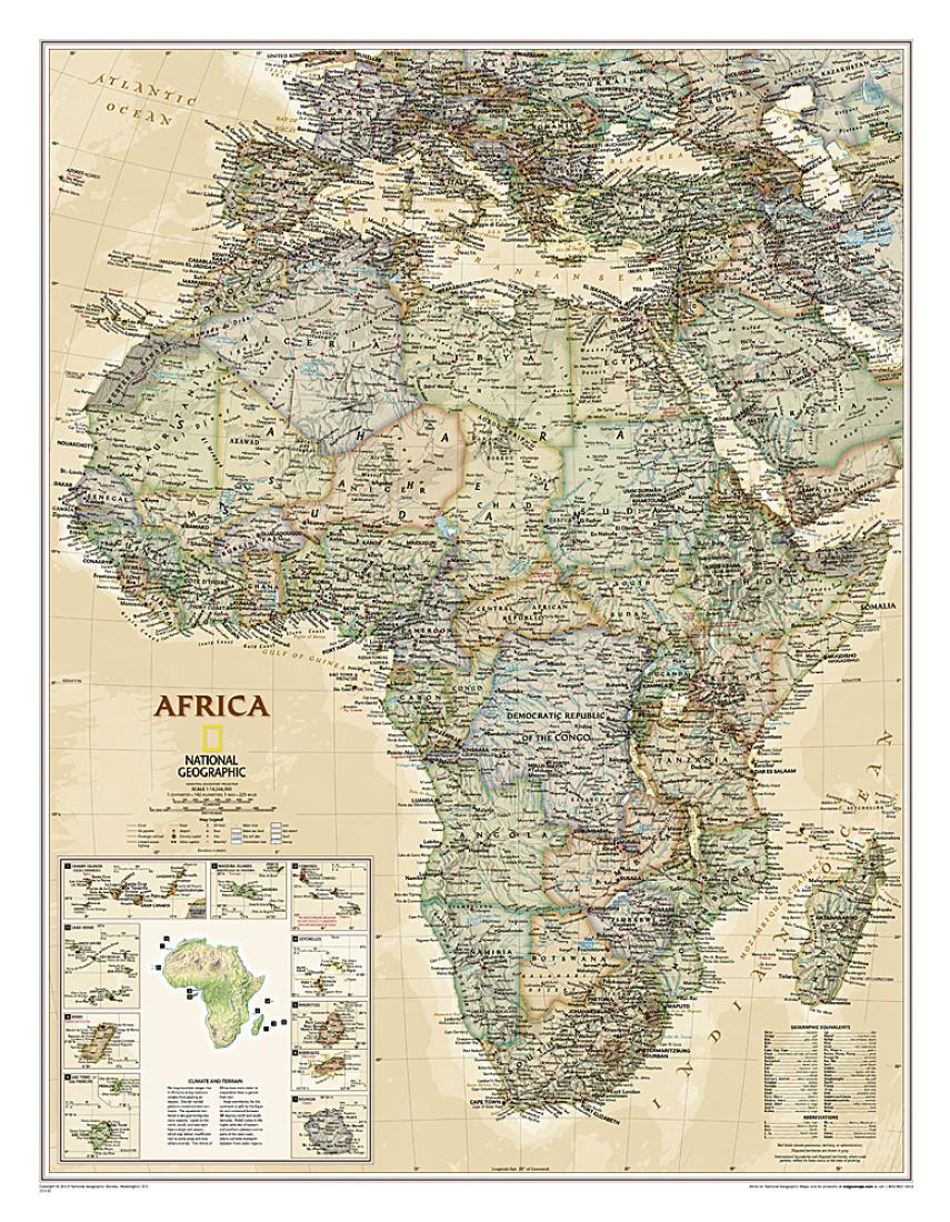 Africa Executive [Laminated]