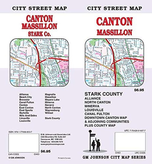 Canton : Massillon : city street map = Canton : Massillon : Stark co. : city street map