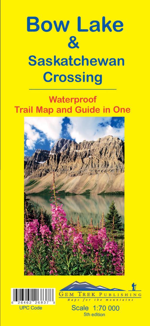 Bow Lake and Saskatchewan Crossing, Trail Map and Guide in One
