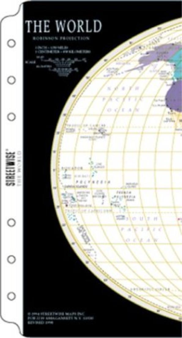 The world : Robinson projection