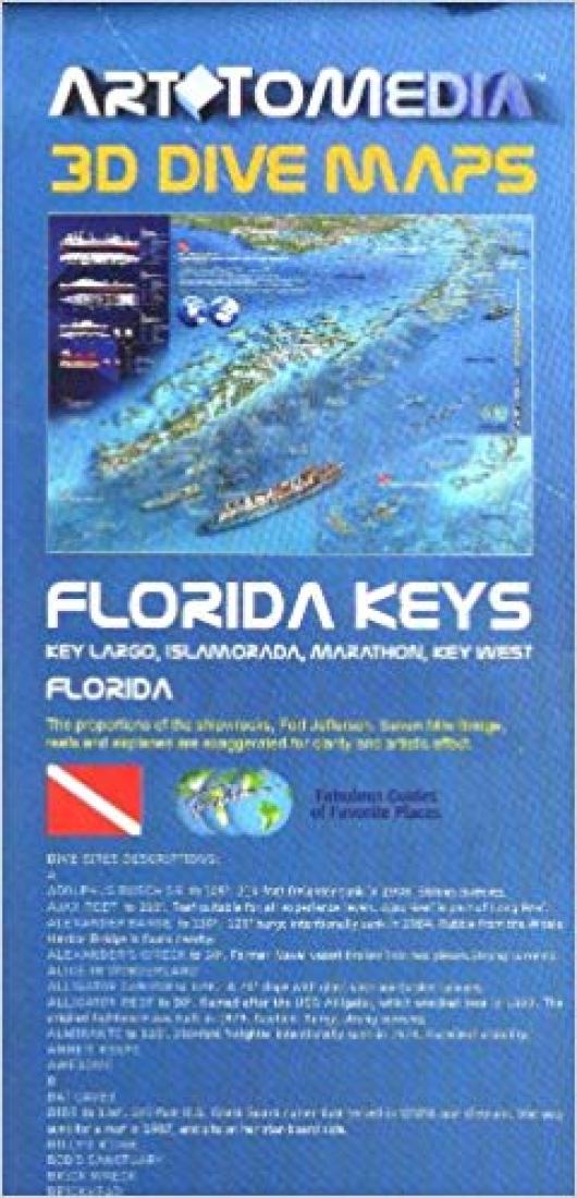 Florida Keys 3-D Dive Map