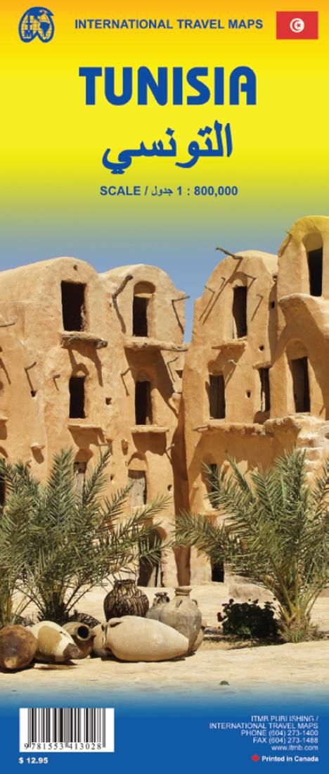 Tunisia & Libya Travel Map