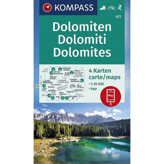 Dolomites : 4 maps : 1:35 000 = Dolomiten : 4 Karten : 1:35 000 = Dolomiti : carte : 1:35 000