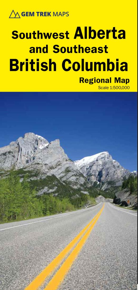 Southwest Alberta and Southeast British Columbia Driving Map