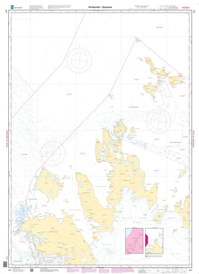 Nordporten - Sjuøyane - 541 - Norway Kartverket Nautical Charts