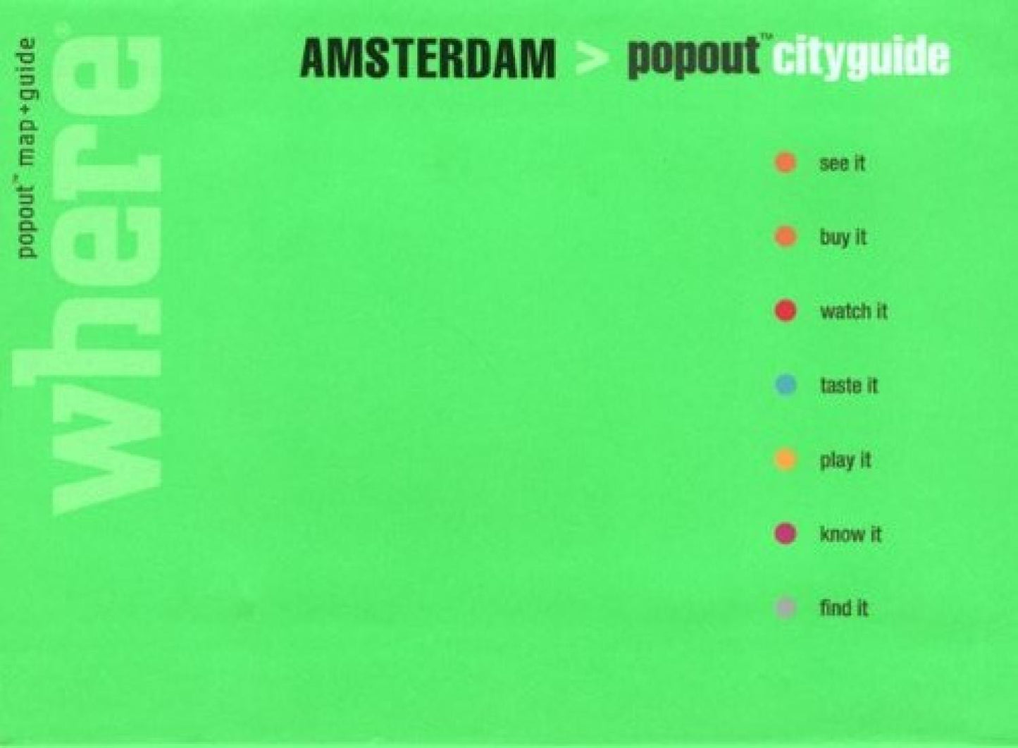 Amsterdam : popout cityguide